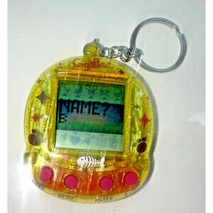 GigaPets StarCat 2 in 1 Kitty Cat Virtual Pet Keychain Works! Tiger Electronics.